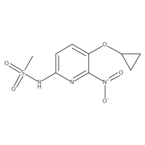 N-(5-Cyclopropoxy-6-nitropyridin-2-YL)methanesulfonamide Structure
