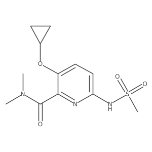 3-Cyclopropoxy-N,N-dimethyl-6-(methylsulfonamido)picolinamide结构式