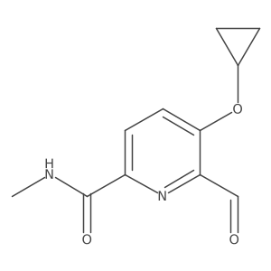 5-Cyclopropoxy-6-formyl-N-methylpicolinamide Structure