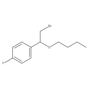 1-(2-Bromo-1-butoxyethyl)-4-fluorobenzene结构式