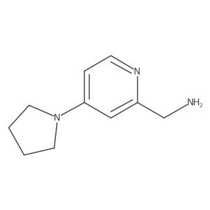 (4-(Pyrrolidin-1-yl)pyridin-2-yl)methanamine结构式
