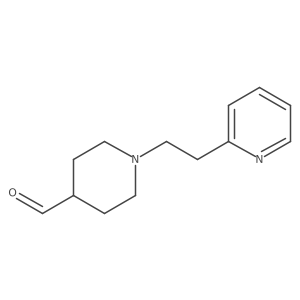 4-Piperidinecarboxaldehyde, 1-[2-(2-pyridinyl)ethyl]-结构式