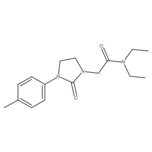 N,N-diethyl-2-(2-oxo-3-(p-tolyl)imidazolidin-1-yl)acetamide结构式