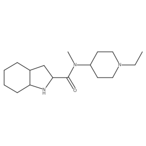 N-(1-ethylpiperidin-4-yl)-N-methyl-octahydro-1H-indole-2-carboxamide结构式