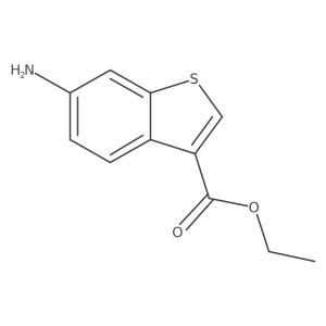Ethyl 6-amino-1-benzothiophene-3-carboxylate结构式