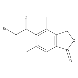 5-(bromoacetyl)-4,6-dimethyl-2-benzofuran-1(3H)-one Structure