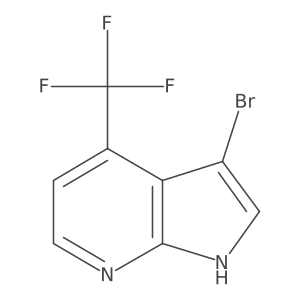 3-bromo-4-(trifluoromethyl)-1H-pyrrolo[2,3-b]pyridine Structure