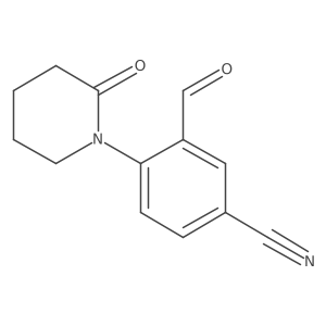 3-Formyl-4-(2-oxopiperidin-1-YL)benzonitrile Structure