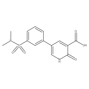 5-(3-N,N-Dimethylsulfamoylphenyl)-2-hydroxynicotinic acid结构式