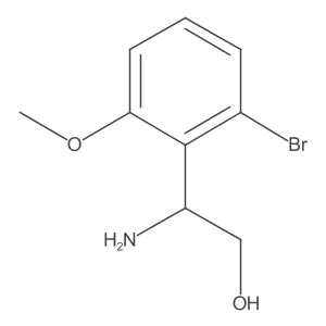 2-Amino-2-(2-bromo-6-methoxyphenyl)ethan-1-ol Structure