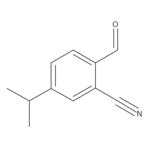 Benzonitrile, 2-formyl-5-(1-methylethyl)-结构式