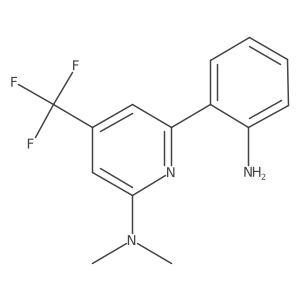[6-(2-Amino-phenyl)-4-trifluoromethyl-pyridin-2-yl]-dimethyl-amine Structure