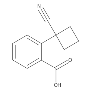 2-(1-Cyanocyclobutyl)benzoic acid结构式