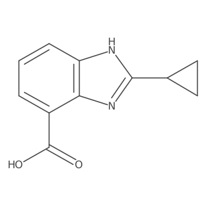 2-cyclopropyl-1H-1,3-benzodiazole-4-carboxylic acid Structure