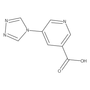5-(4H-1,2,4-triazol-4-yl)nicotinic acid结构式