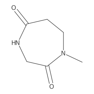 1-Methyl-1,4-diazepane-2,5-dione结构式