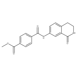 Methyl 4-[(1-oxo-1,2,3,4-tetrahydroisoquinolin-7-yl)carbamoyl]benzoate结构式