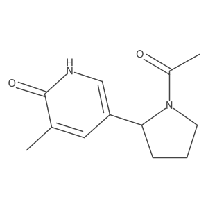 5-(1-Acetylpyrrolidin-2-yl)-3-methylpyridin-2(1H)-one结构式