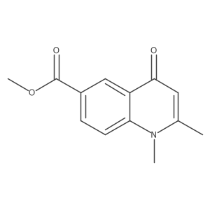 methyl 1,2-dimethyl-4-oxo-quinoline-6-carboxylate结构式