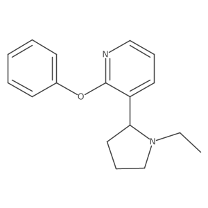 3-(1-Ethylpyrrolidin-2-yl)-2-phenoxypyridine结构式