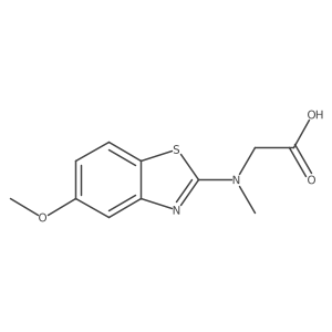N-(5-methoxy-1,3-benzothiazol-2-yl)-N-methylglycine Structure