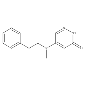 5-[Methyl(phenethyl)amino]-3-pyridazinol结构式