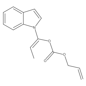 Carbonic acid, (1Z)-1-(1H-indol-1-yl)-1-propen-1-yl 2-propen-1-yl ester Structure