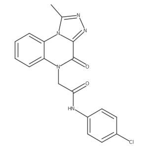 N-(4-chlorophenyl)-2-(1-methyl-4-oxo-[1,2,4]triazolo[4,3-a]quinoxalin-5(4H)-yl)acetamide Structure