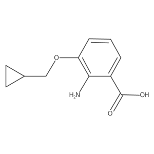 2-Amino-3-(cyclopropylmethoxy)benzoic acid结构式
