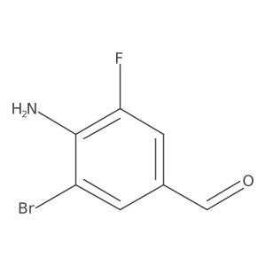 4-Amino-3-bromo-5-fluorobenzaldehyde Structure