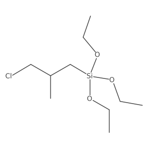 (3-Chloro-2-methylpropyl)triethoxysilane结构式