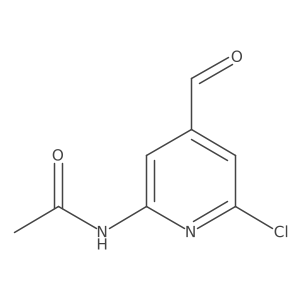 N-(6-Chloro-4-formylpyridin-2-YL)acetamide结构式