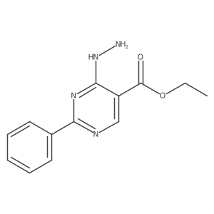 Ethyl 4-hydrazino-2-phenylpyrimidine-5-carboxylate结构式