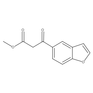 Methyl 3-(benzofuran-5-yl)-3-oxopropanoate结构式