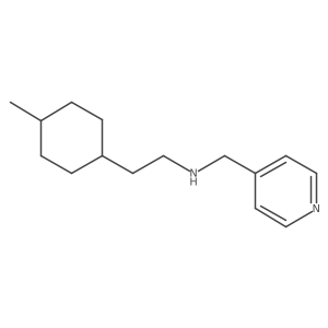 2-(4-Methylcyclohexyl)-N-(pyridin-4-ylmethyl)ethan-1-amine Structure