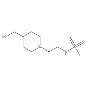 N-(2-(4-(Hydroxymethyl)piperidin-1-yl)ethyl)methanesulfonamide Structure