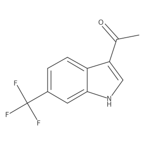 3-Acetyl-6-(trifluoromethyl)indole结构式
