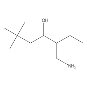 5-(Aminomethyl)-2,2-dimethylheptan-4-ol结构式