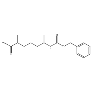 6-{[(Benzyloxy)carbonyl]amino}-2-methylheptanoic acid结构式