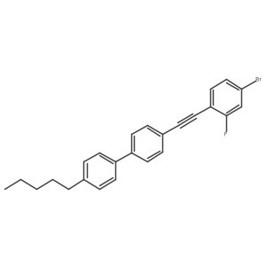 1,1a(2)-Biphenyl, 4-[(4-bromo-2-fluorophenyl)ethynyl]-4a(2)-pentyl-结构式