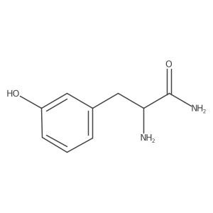 2-Amino-3-(3-hydroxyphenyl)propanamide Structure