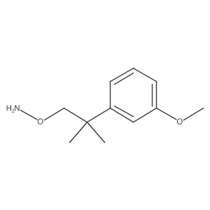 O-[2-(3-methoxyphenyl)-2-methylpropyl]hydroxylamine结构式