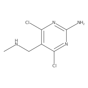 4,6-Dichloro-5-[(methylamino)-methyl]pyrimidin-2-amine Structure