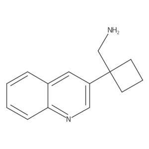 [1-(Quinolin-3-yl)cyclobutyl]methanamine Structure