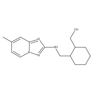 Cyclohexanemethanol, 2-[[(7-methyl[1,2,4]triazolo[1,5-a]pyridin-2-yl)amino]methyl]- Structure