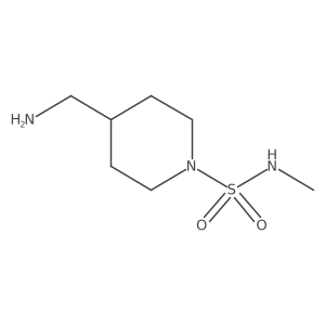 4-(aminomethyl)-N-methylpiperidine-1-sulfonamide结构式