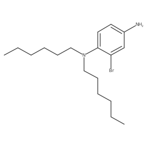 2-bromo-N1,N1-dihexylbenzene-1,4-diamine结构式