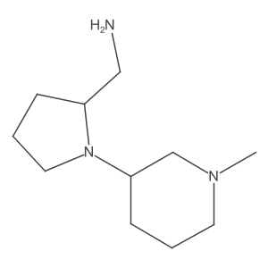 (1-(1-Methylpiperidin-3-yl)pyrrolidin-2-yl)methanamine结构式