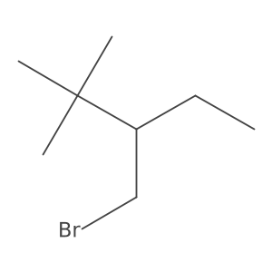 3-(Bromomethyl)-2,2-dimethylpentane结构式