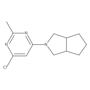 4-Chloro-2-methyl-6-{octahydrocyclopenta[c]pyrrol-2-yl}pyrimidine结构式